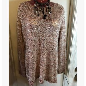 Db established 1962 Women PINK Pullover Sweater - Size XL- Sequins Sparkle